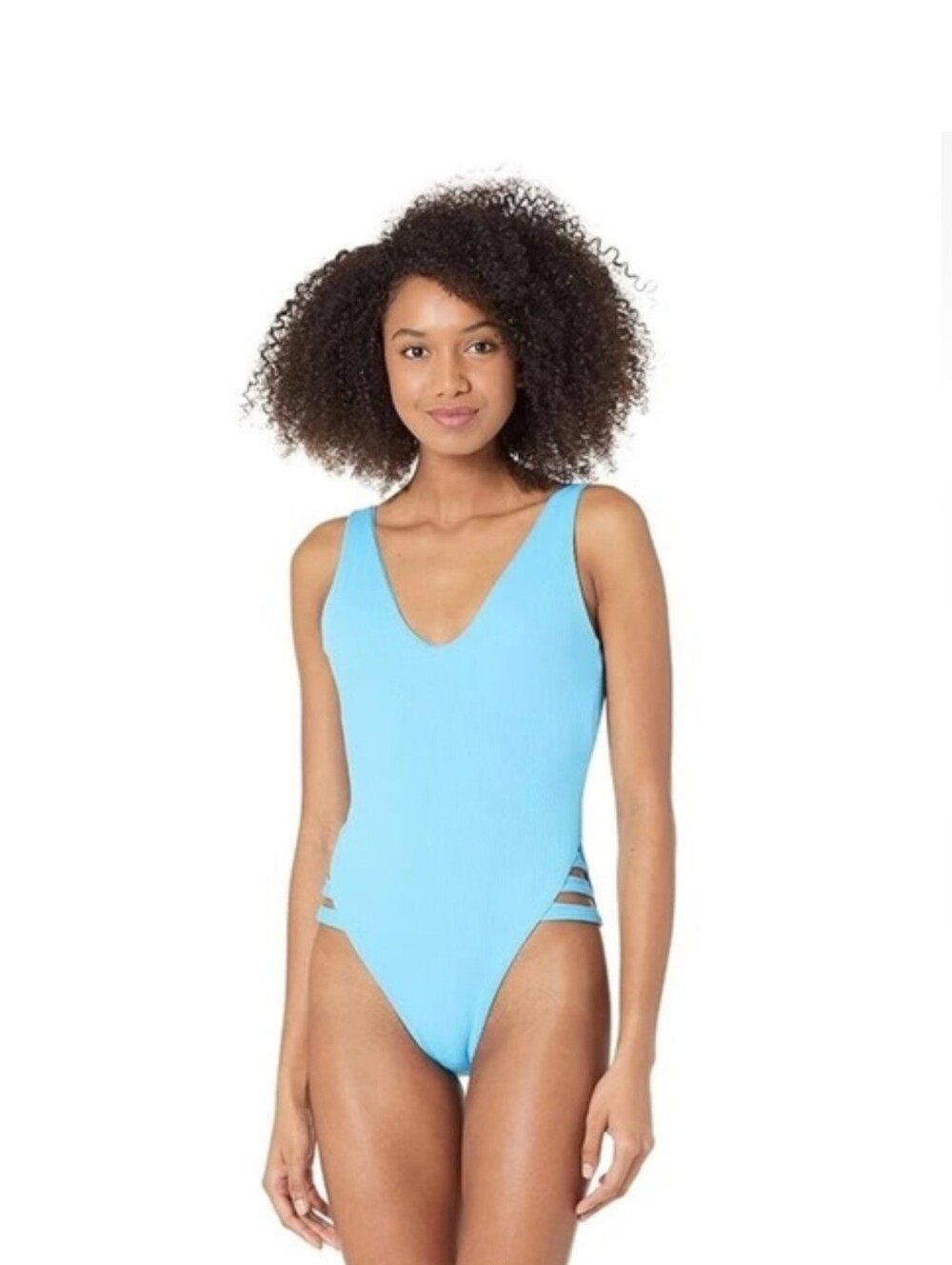 NWT BECCA By Rebecca Virtue Sophie Waterfall Strappy One Piece Size Medium